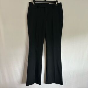 Gap Womens Pants 2 R Black Pinstriped Stretch Dress Modern Boot Polyester Blend